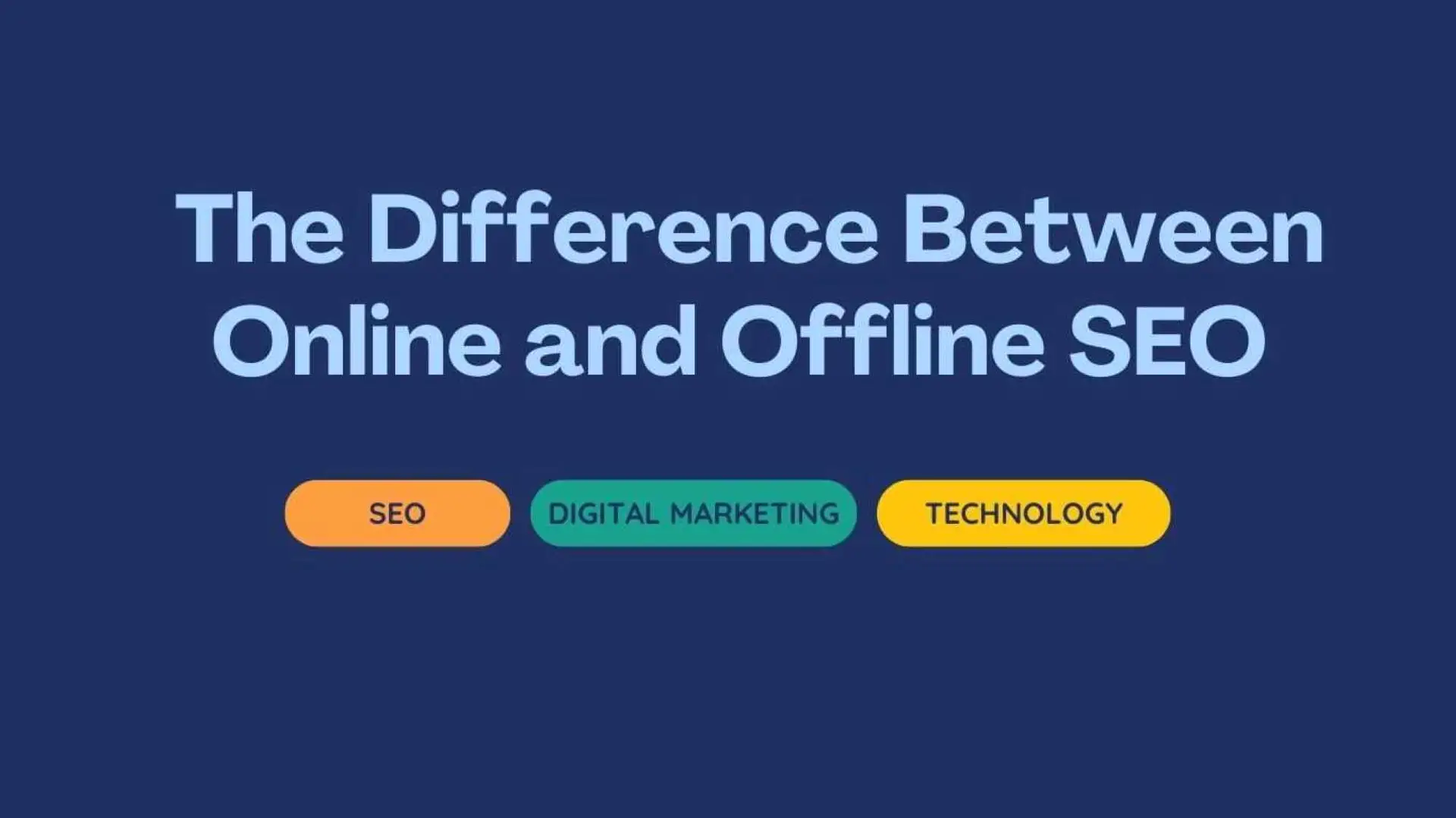 Online and offline seo