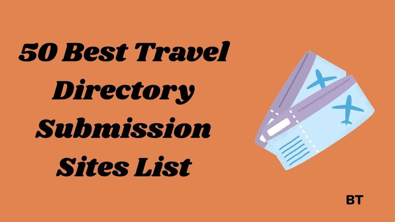 Travel Directory Submission Sites